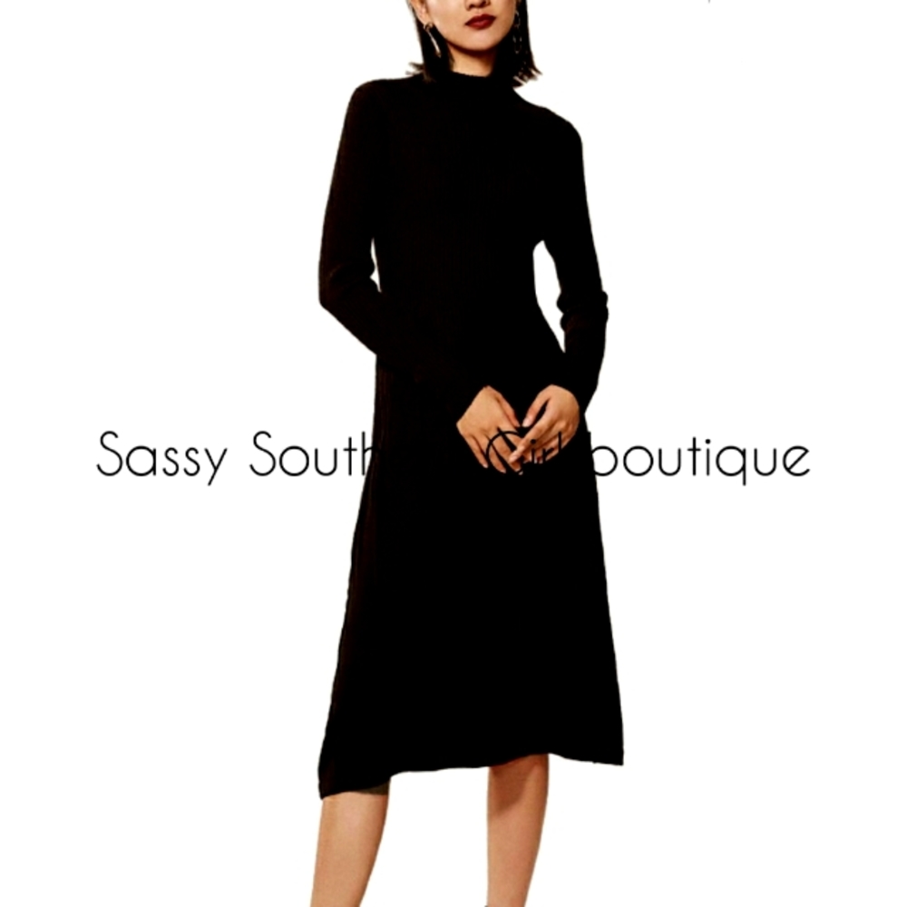 🆕⭐ Cashmere black sweater dress